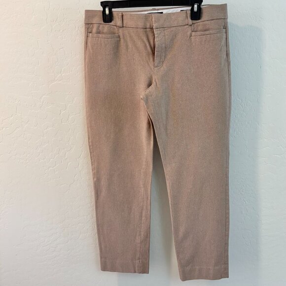 Banana Republic Brushed Fabric Skinny Ankle Sloan Pant - Khaki - Size 10 - Picture 1 of 10